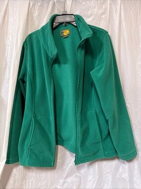 Bass Pro Shop Women's Lightweight Green Fleece Jacket size my